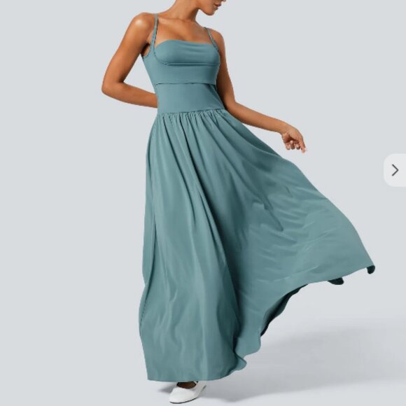 Halara Breezeful™ Pocket Flowy Flare Maxi Quick Dry Casual Slip Dress - Small - Picture 1 of 4